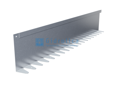 Бордюр Gidrolica Line Steel L-образный из оцинкованной стали 1200х220х70х1,5мм