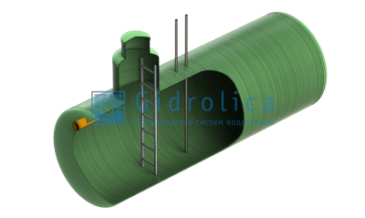 Топливная емкость Gidrolica Tank Fuel/горизонтальный вариант/650х8000мм