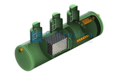 Gidrolica LOS-System 3/пескоотделитель-бензомаслоотделитель-сорбционный фильтр/5