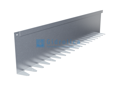 Бордюр Gidrolica Line Steel L-образный из оцинкованной стали 1200х240х70х1,5мм